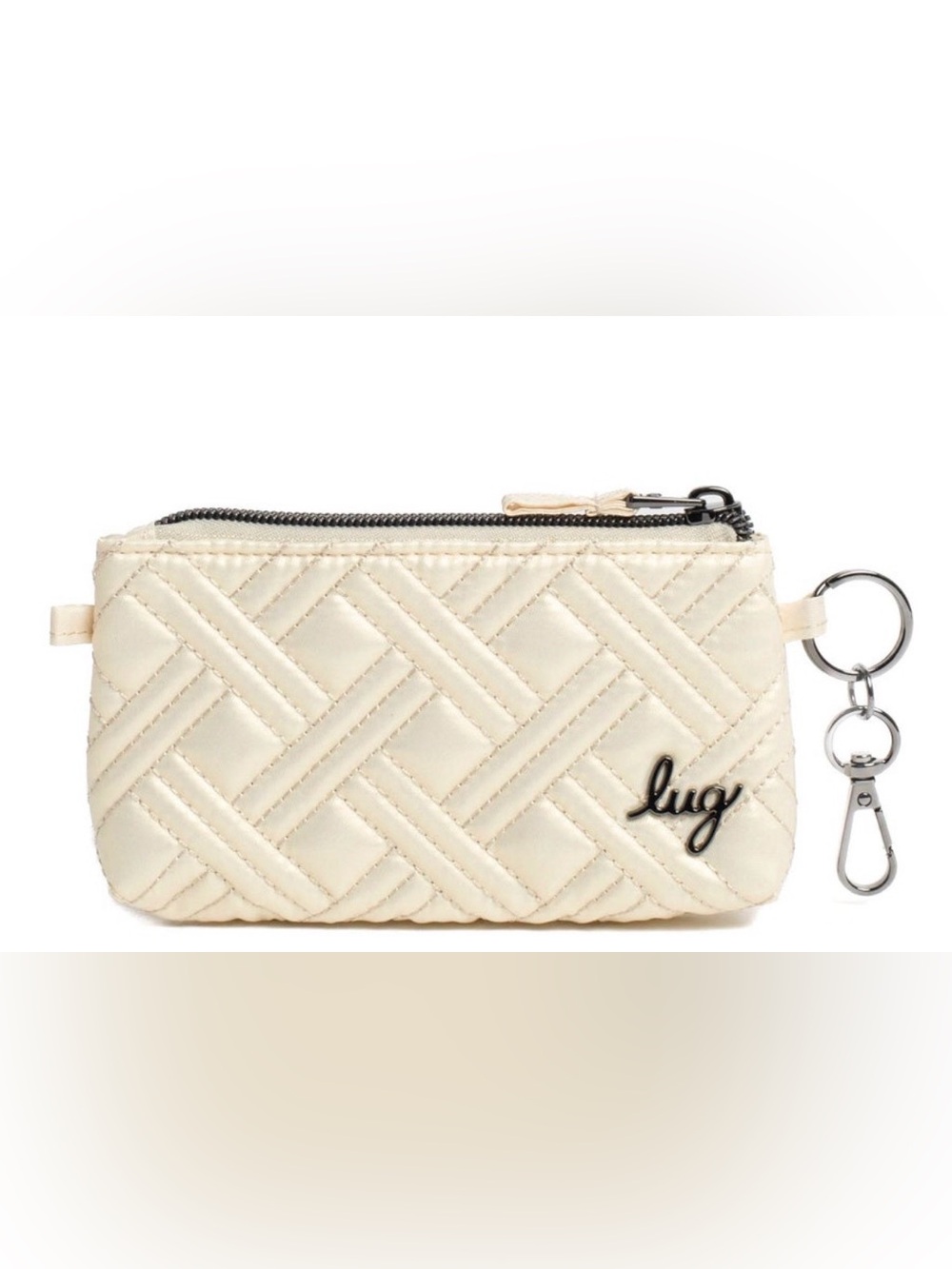 $10 NWT Lug METALLIC CHAMPAGNE METRO XL Card Pouch